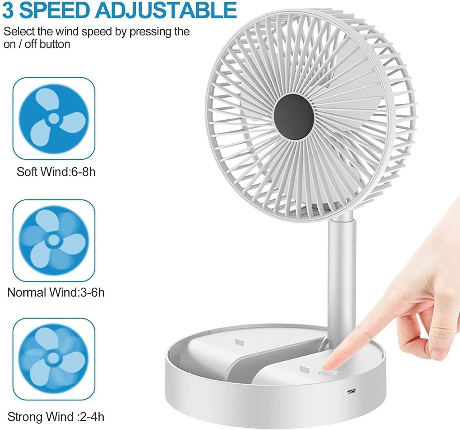 Powerful Rechargeable High Speed Table Desk Fan. VBBBBDFGHJKLFGHJKLFGHJKLGHJKLGBHNJKL