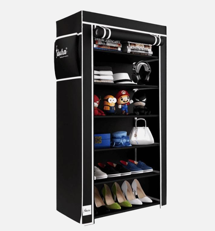 6 Rack Collapsible Wardrobe Cabinet and Shoe Rack FGHNMNMNMNMLKJKJNM,M,NM