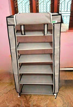 6 Rack Collapsible Wardrobe Cabinet and Shoe Rack FGHNMNMNMNMLKJKJNM,M,NM